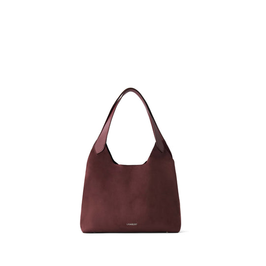 The Katy - Cassis Vegan Suede Tote Bag