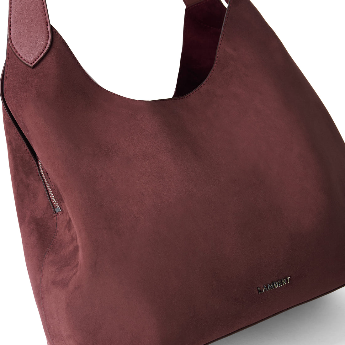 The Katy - Cassis Vegan Suede Tote Bag
