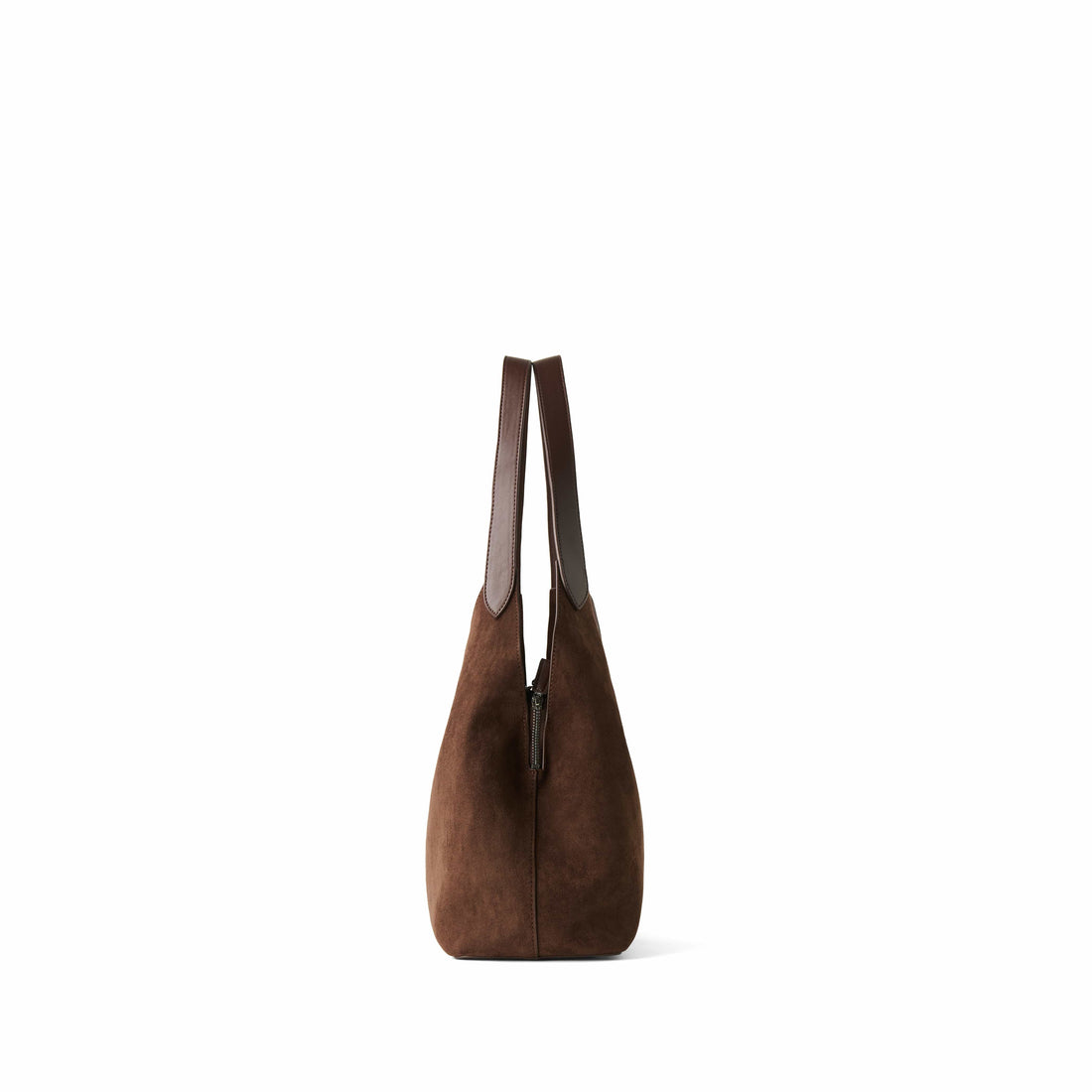The Katy - Chocolate Vegan Suede Tote Bag