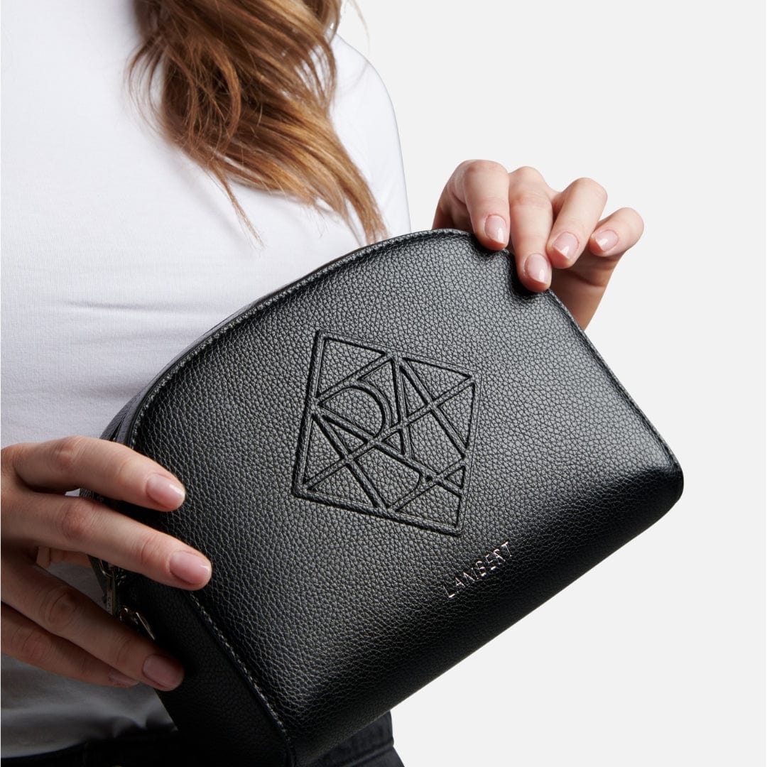 The Kayla - Black Vegan Leather Crossbody Bag