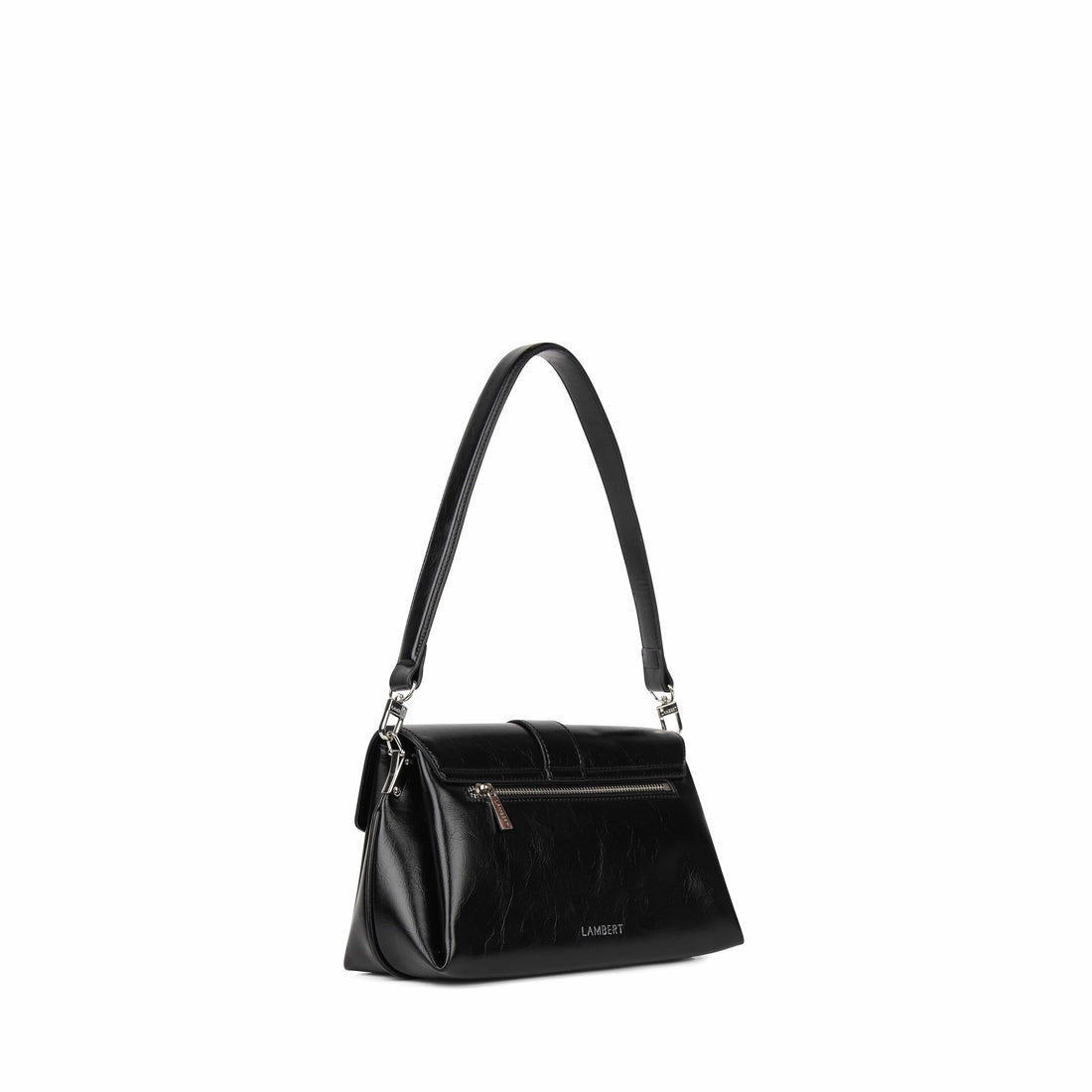 Le Kelly- Sac à main 2-en-1 en cuir vegan noir