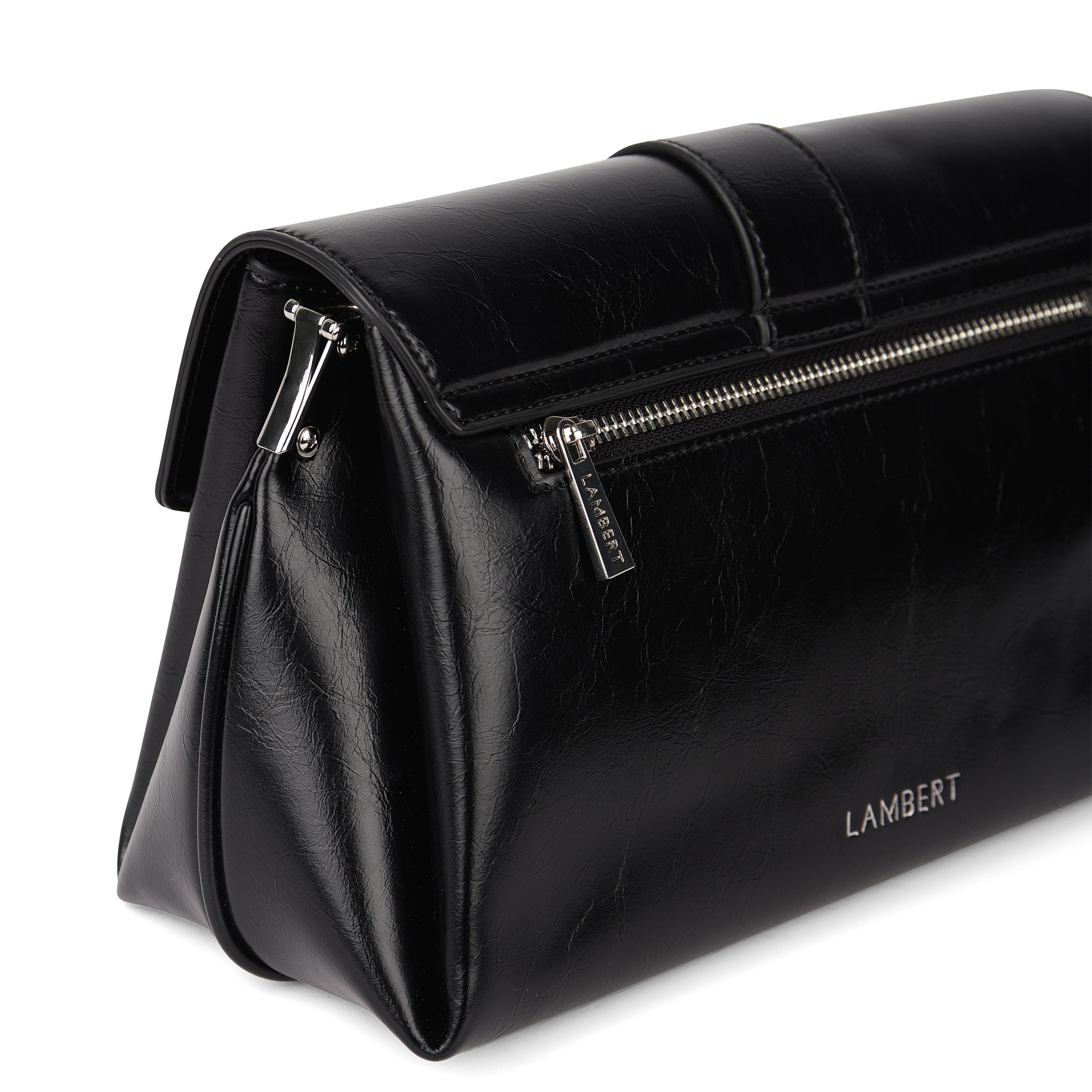 The Kelly - 2-in-1 Black Vegan Leather Handbag – Lambert