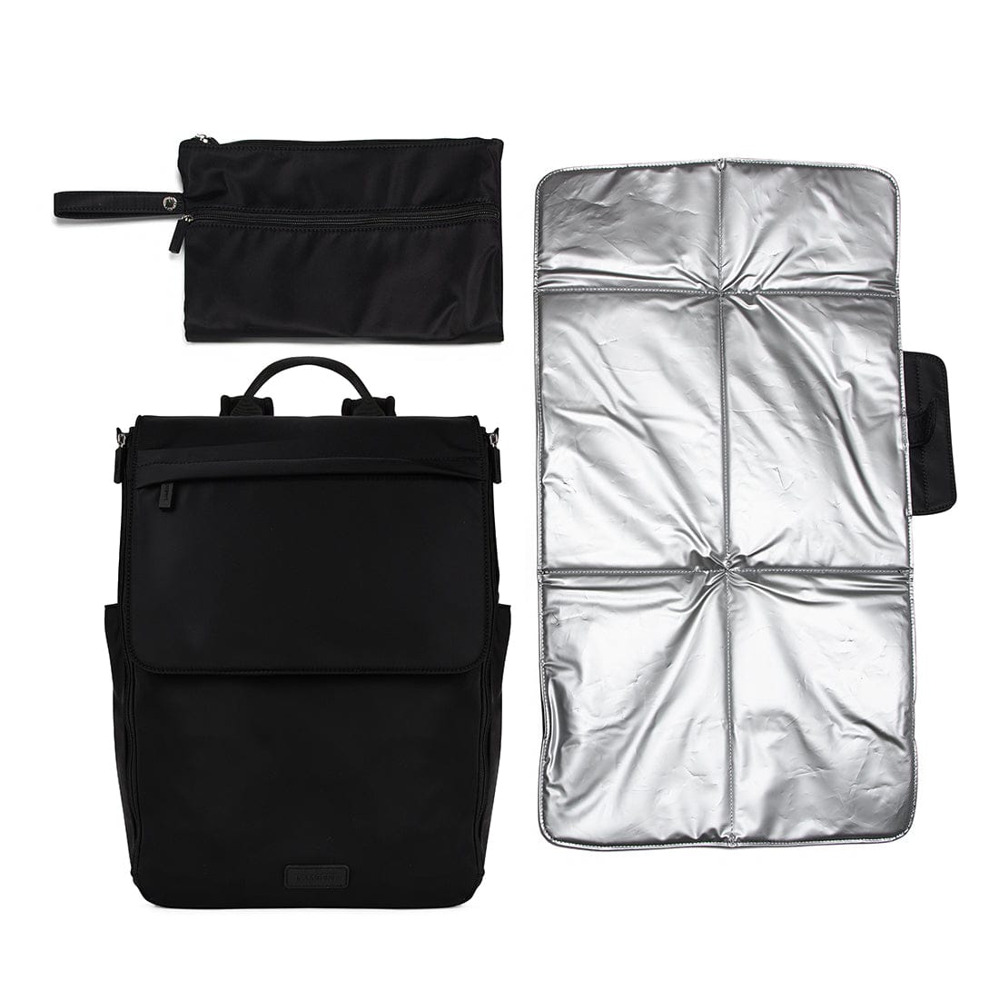 The Kendall – Black Maternity Backpack in Nylon