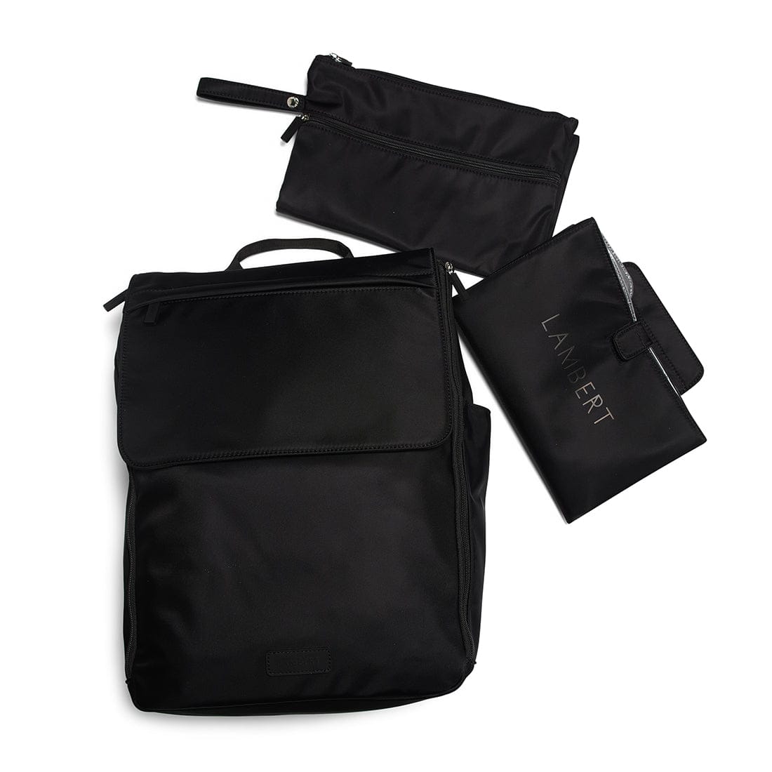 The Kendall – Black Maternity Backpack in Nylon