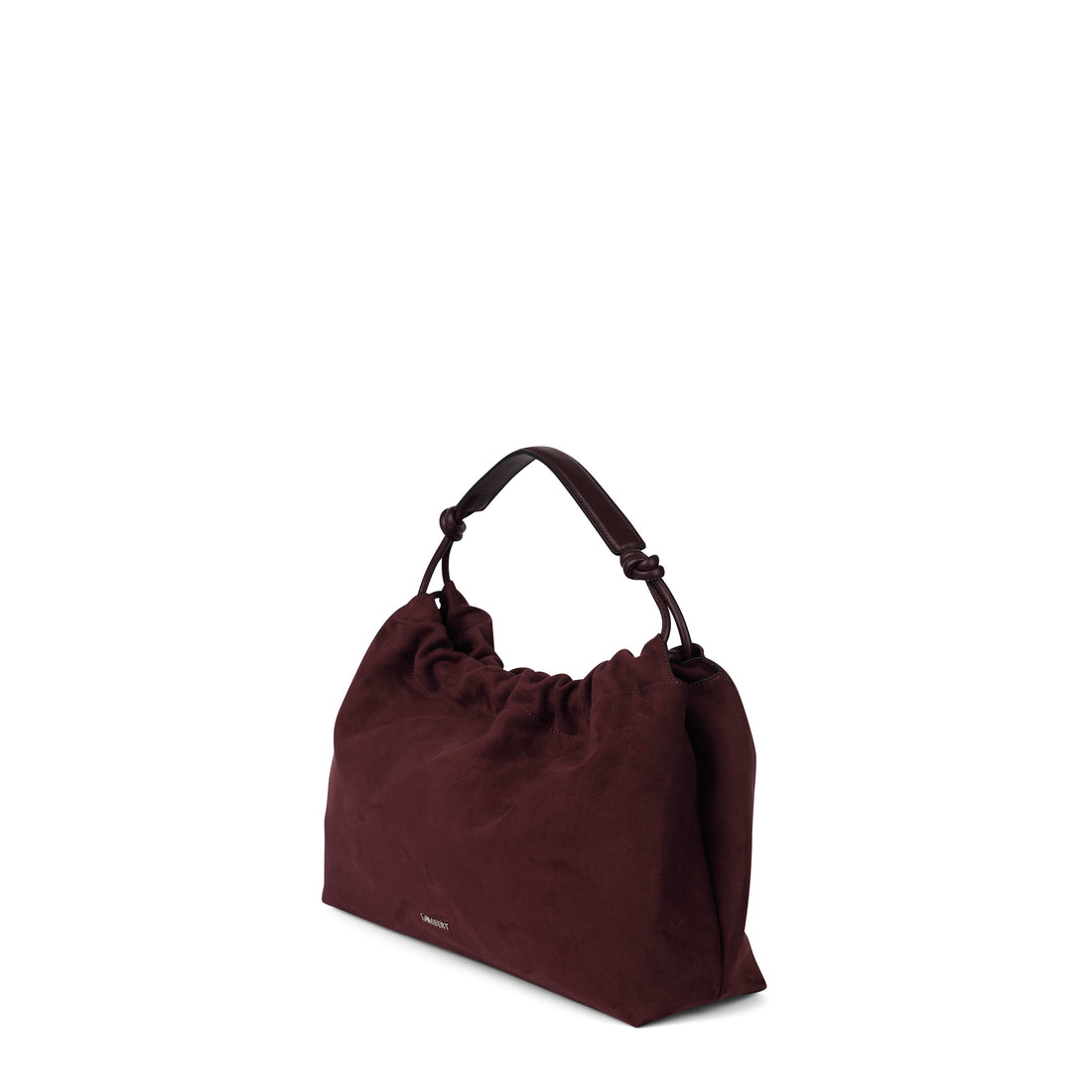 Le Lara - Sac à main suède vegan mahogany