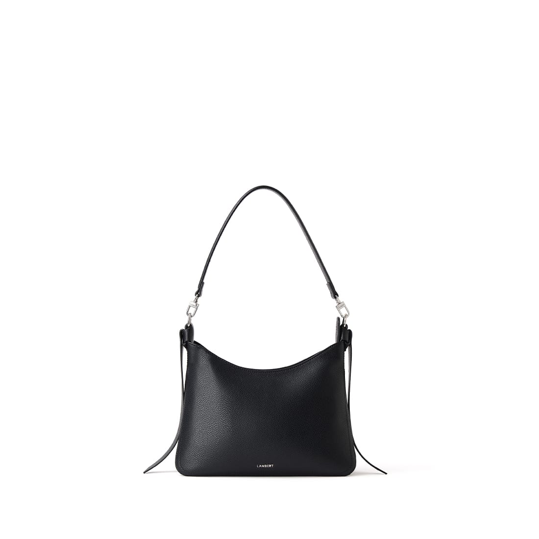 The Leonie - 2 in 1 Black Vegan Leather Shoulder Bag