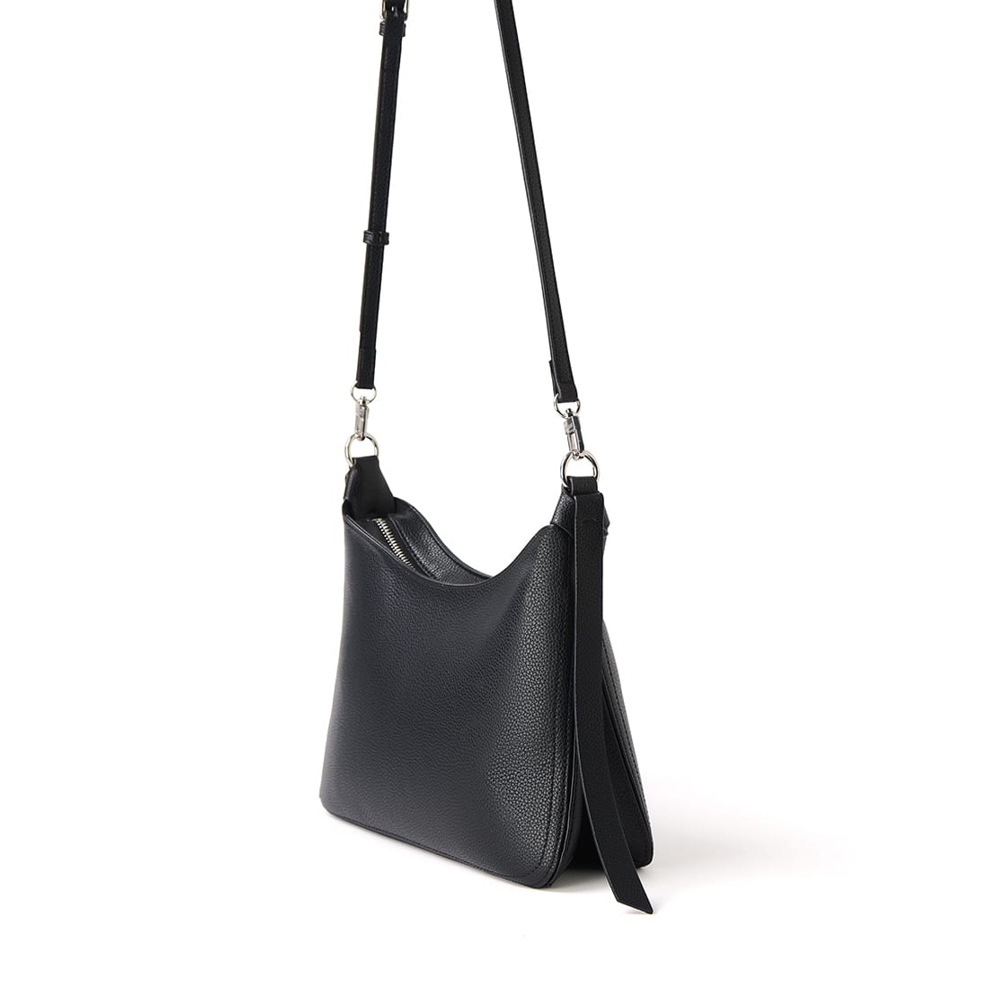 The Leonie - 2 in 1 Black Vegan Leather Shoulder Bag
