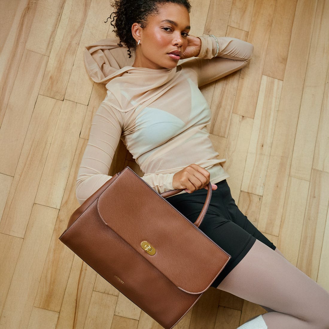 The Vivienne – 3-in-1 Hazelnut Backpack in Vegan Leather