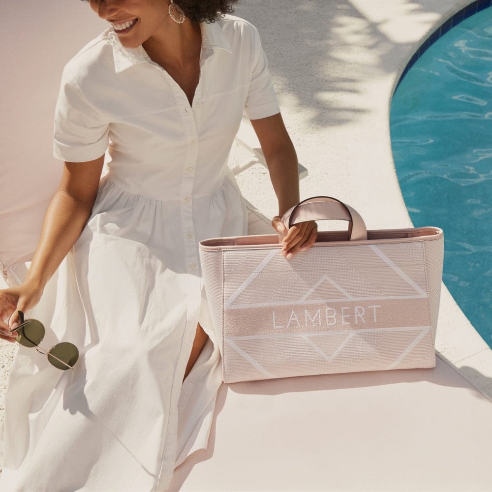 The Veronica - Strawberry Parfait Jacquard Tote Bag