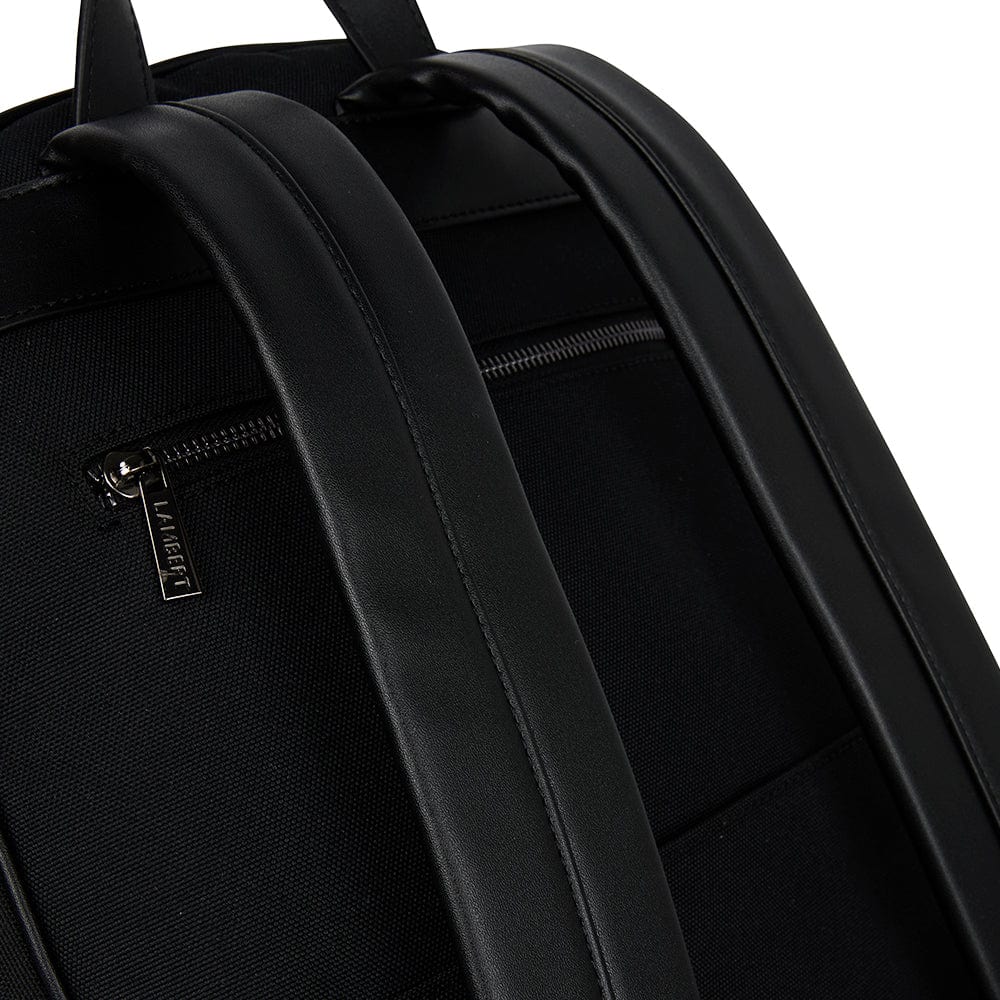 Logan – Backpack in Black Canvas