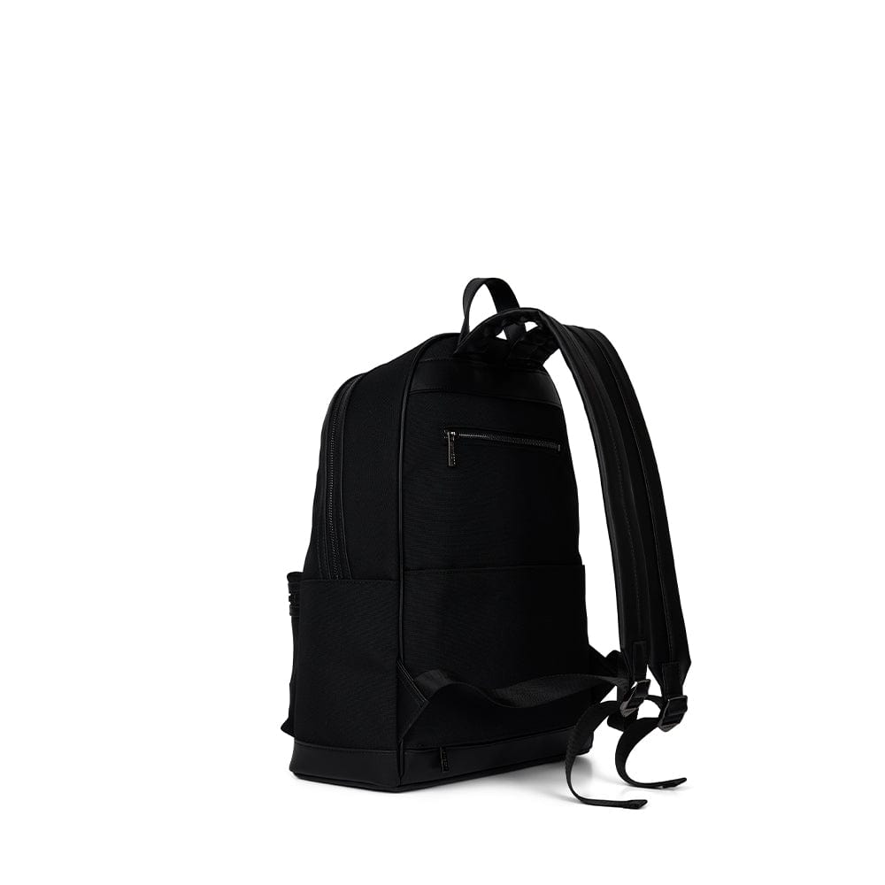 Logan – Backpack in Black Canvas
