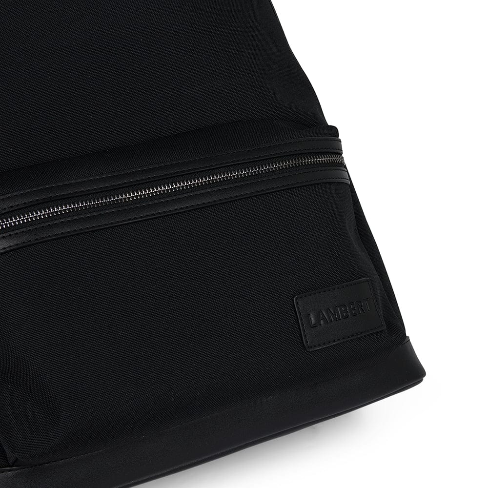 Logan – Backpack in Black Canvas