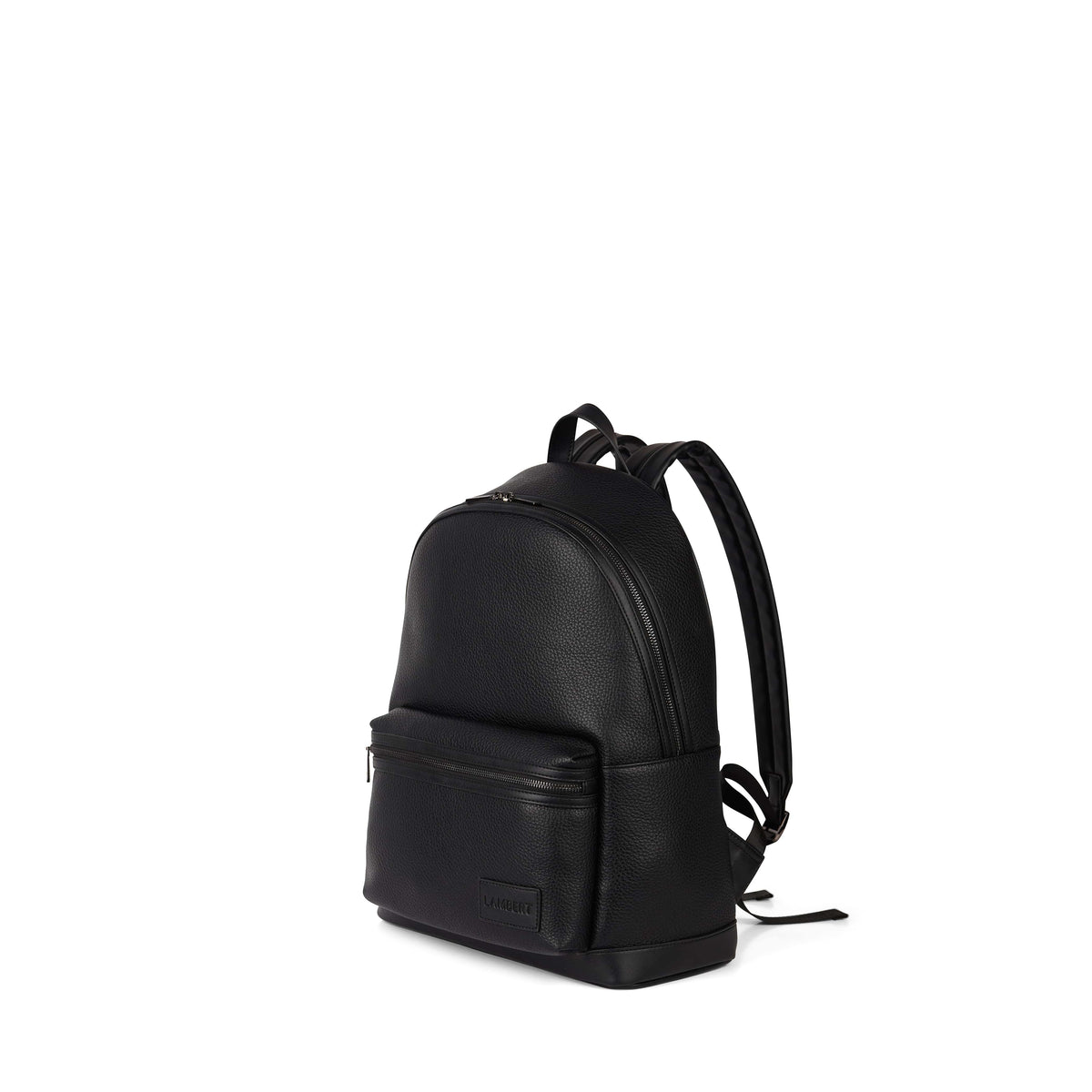 The Logan – Black Vegan Leather Backpack – Lambert