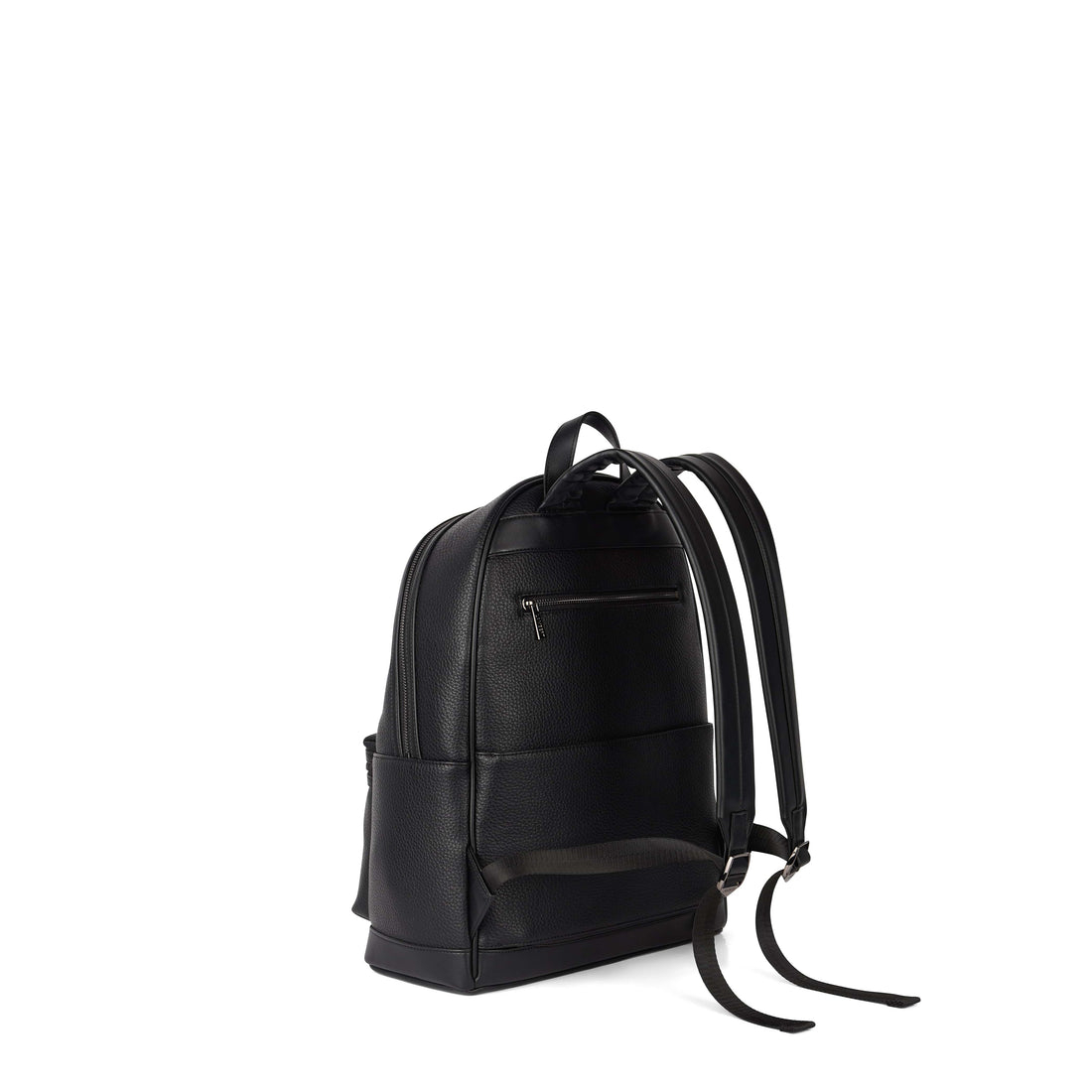 The Logan – Black Vegan Leather Backpack