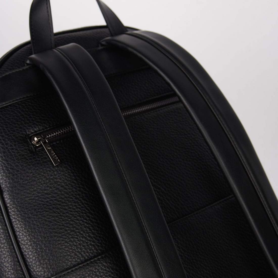 The Logan – Black Vegan Leather Backpack