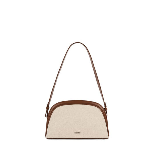 Le Louise – Sac à main 2-en-1 en canevas hazelnut