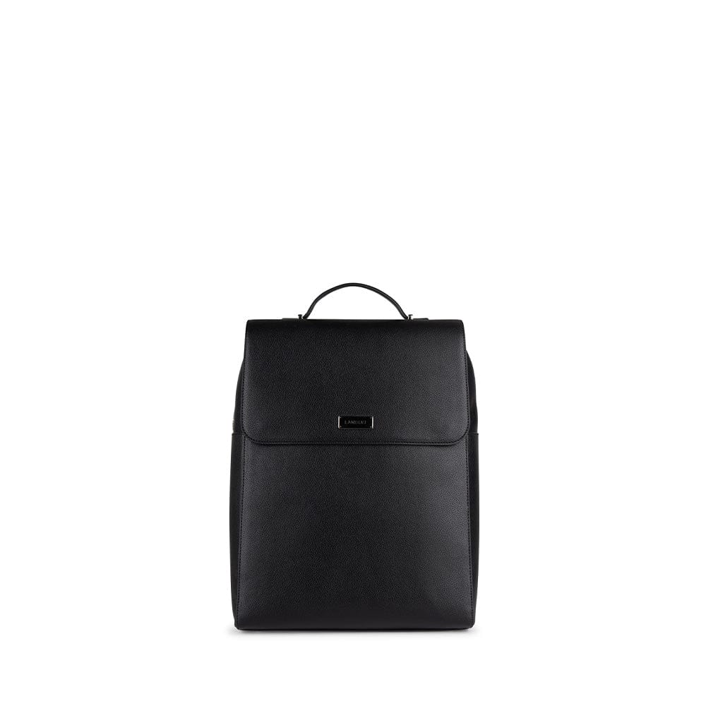 Le Lydia - Sac à dos en cuir vegan noir recyclé