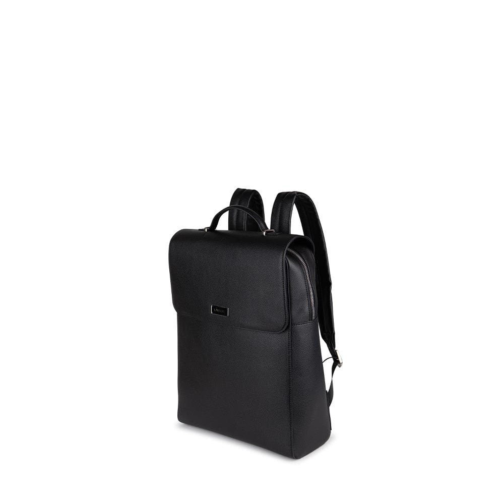 Le Lydia - Sac à dos en cuir vegan noir recyclé