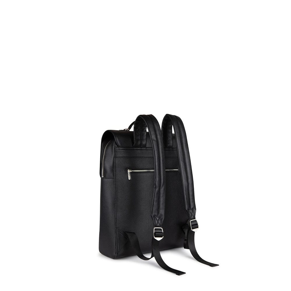 Le Lydia - Sac à dos en cuir vegan noir recyclé