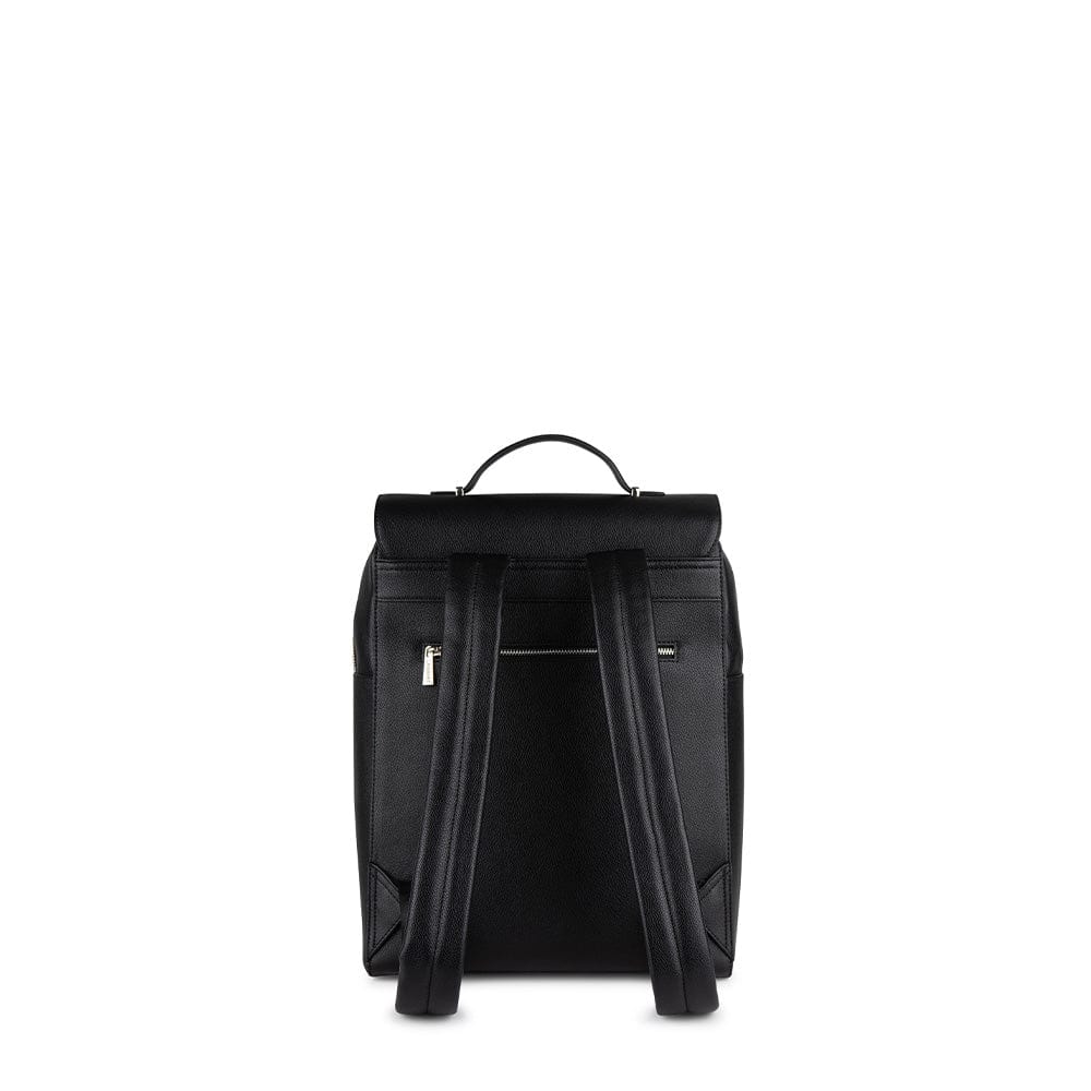 Le Lydia - Sac à dos en cuir vegan noir recyclé