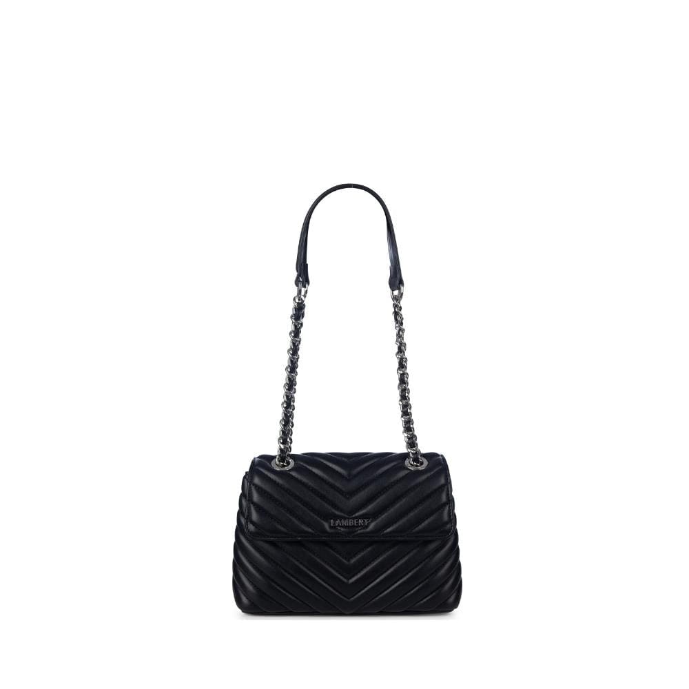 The Madelyn - 2-in-1 Black Vegan Leather Handbag