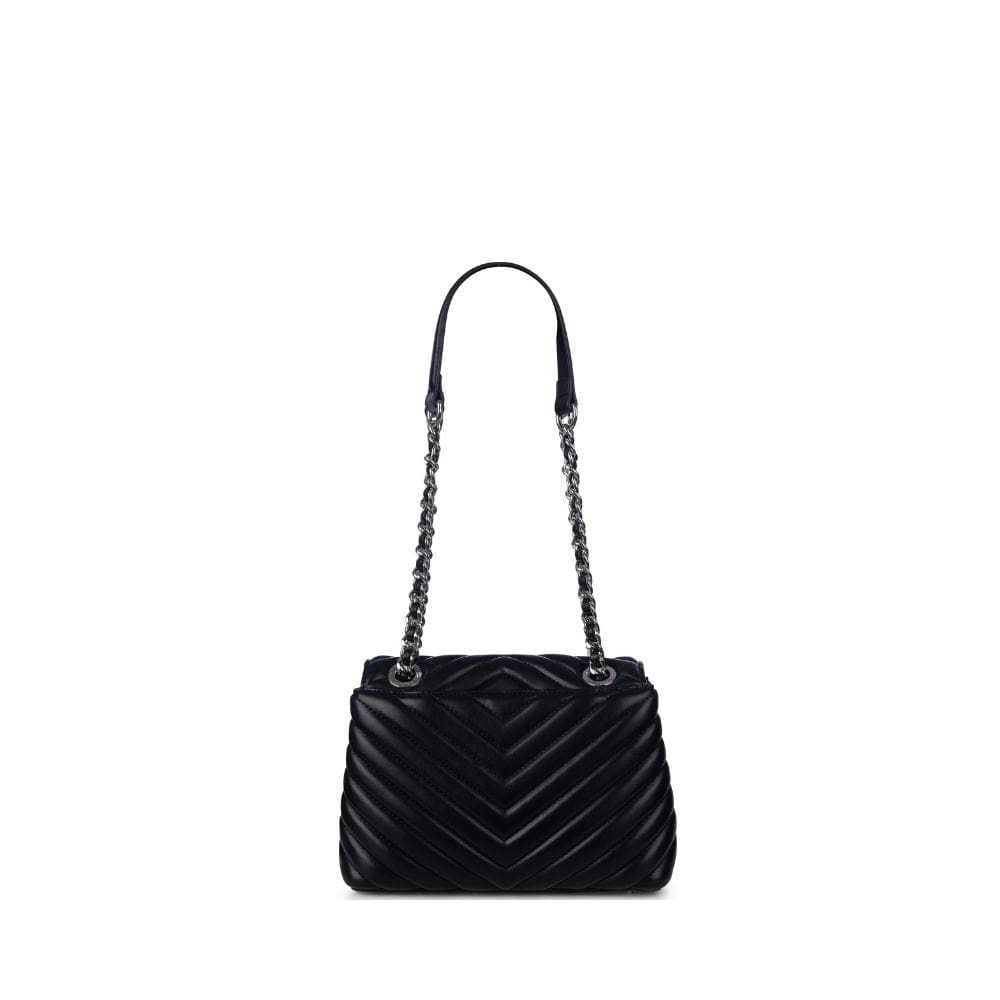 Le Madelyn - Sac à main 2-en-1 en cuir vegan noir