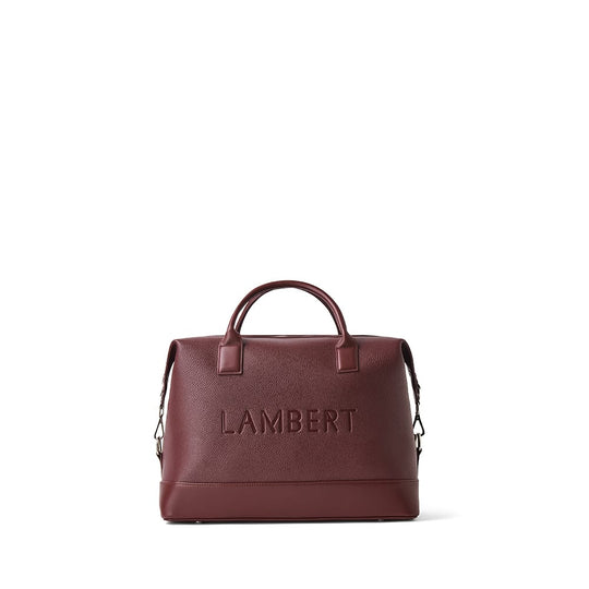 Le Mae - Petit sac de voyage en cuir vegan cassis
