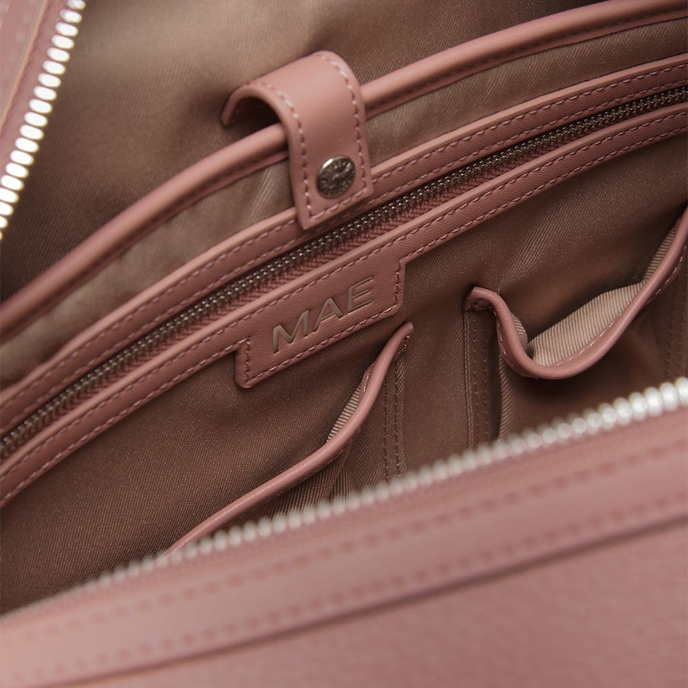 The Mae – Clay Small Vegan Leather Travel Bag