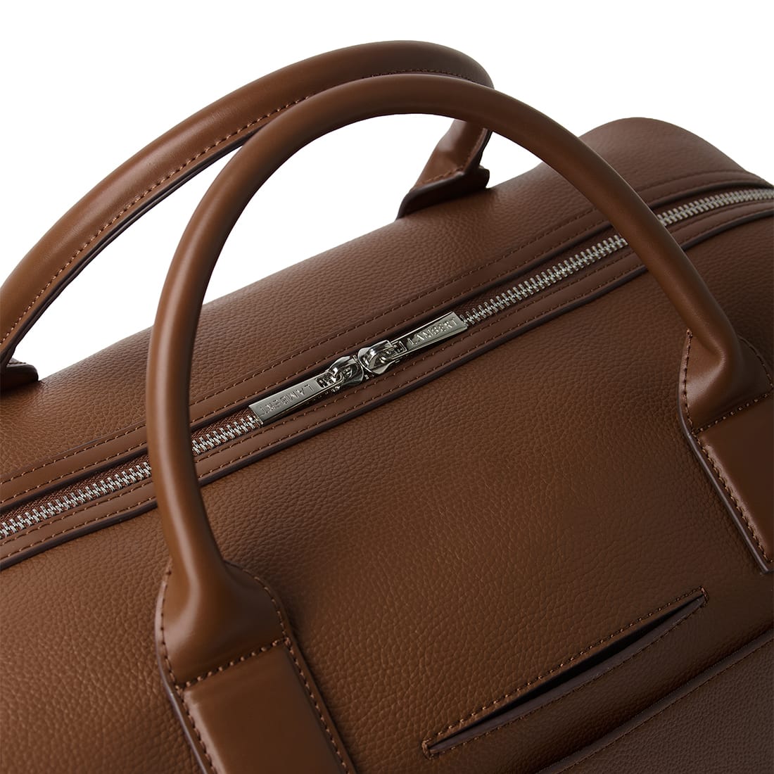 Le Mae - Petit sac de voyage en cuir vegan hazelnut