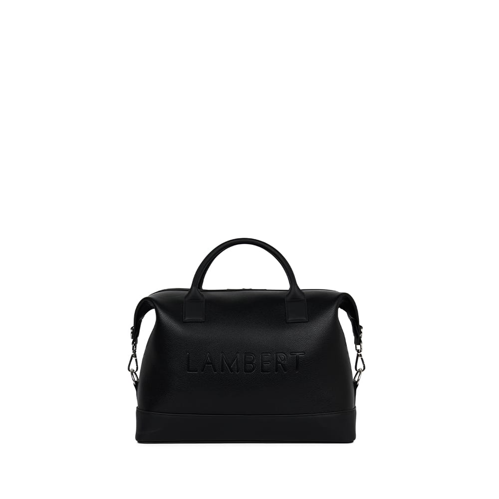 Le Mae - Petit sac de voyage en cuir vegan noir