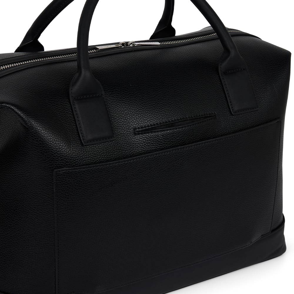 Le Mae - Petit sac de voyage en cuir vegan noir