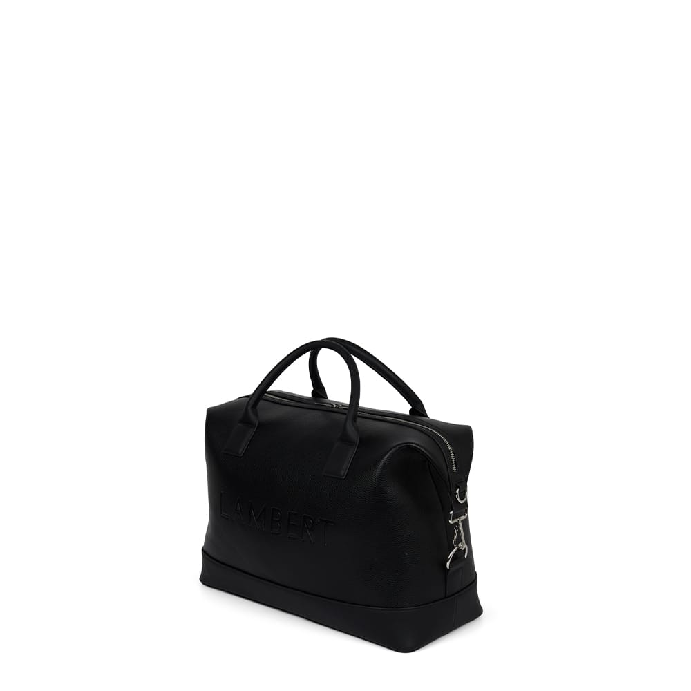 Le Mae - Petit sac de voyage en cuir vegan noir
