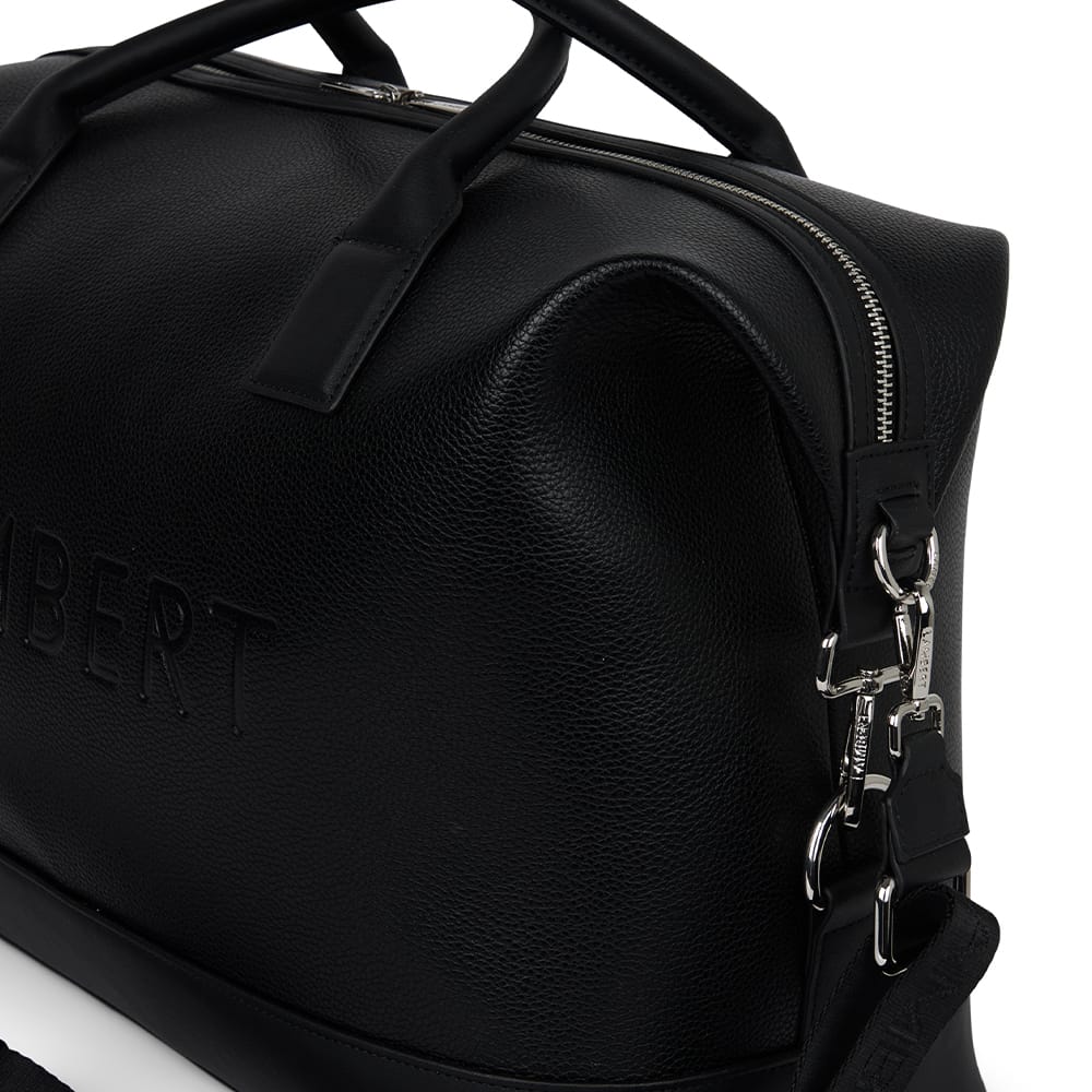 Le Mae - Petit sac de voyage en cuir vegan noir