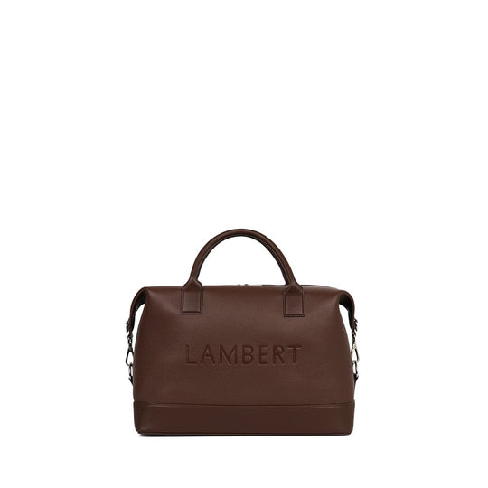 Le Mae - Petit sac de voyage en cuir vegan chocolate