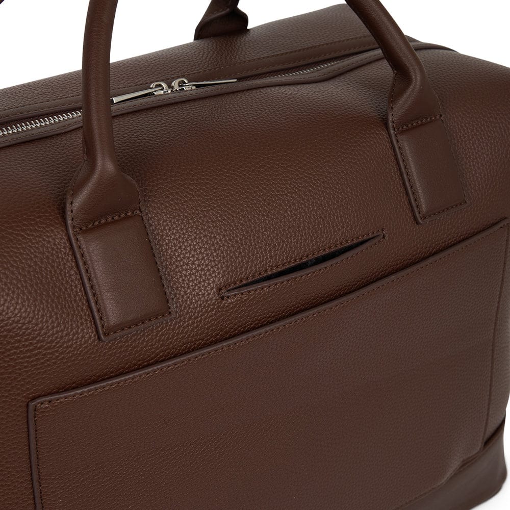 The Mae – Small Vegan Leather Travel Bag in Chocolate