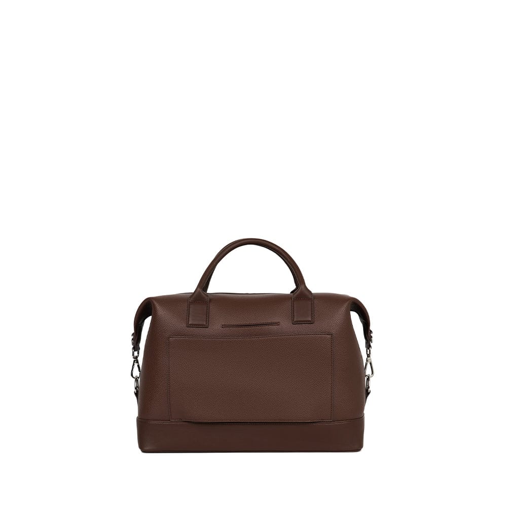 The Mae – Small Vegan Leather Travel Bag in Chocolate