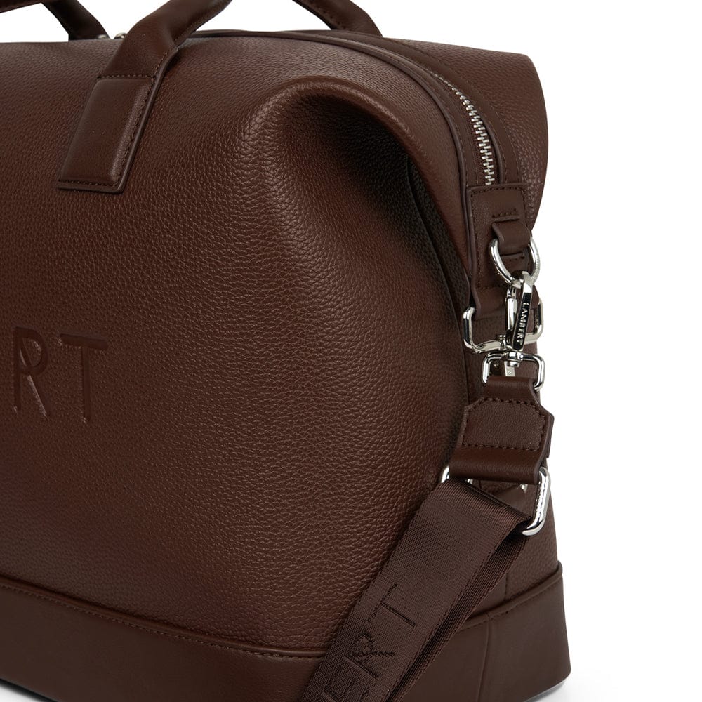 The Mae – Small Vegan Leather Travel Bag in Chocolate