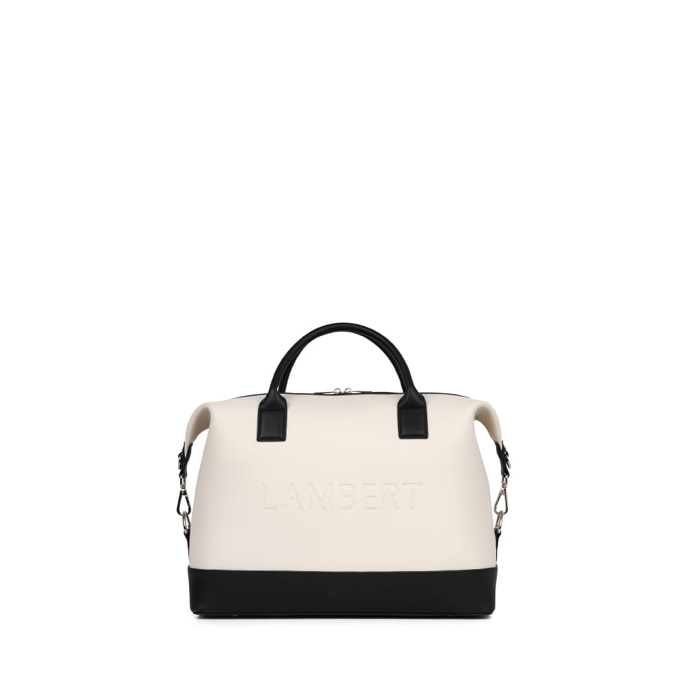 Le Mae - Petit sac de voyage en cuir vegan oyster
