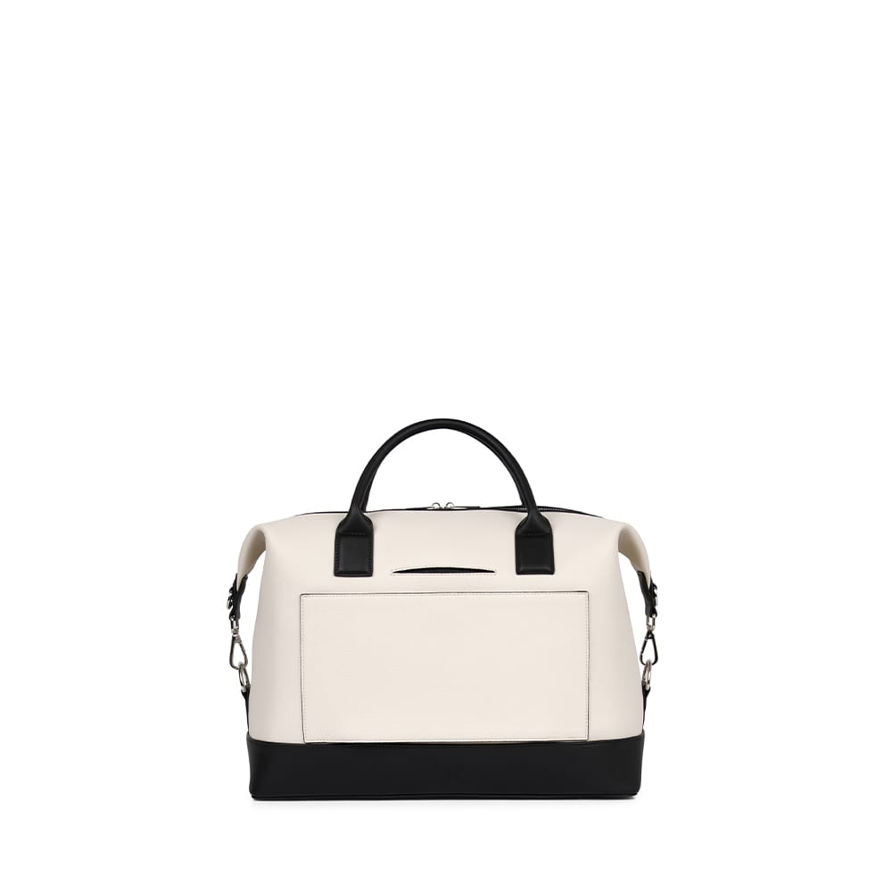 Le Mae - Petit sac de voyage en cuir vegan oyster