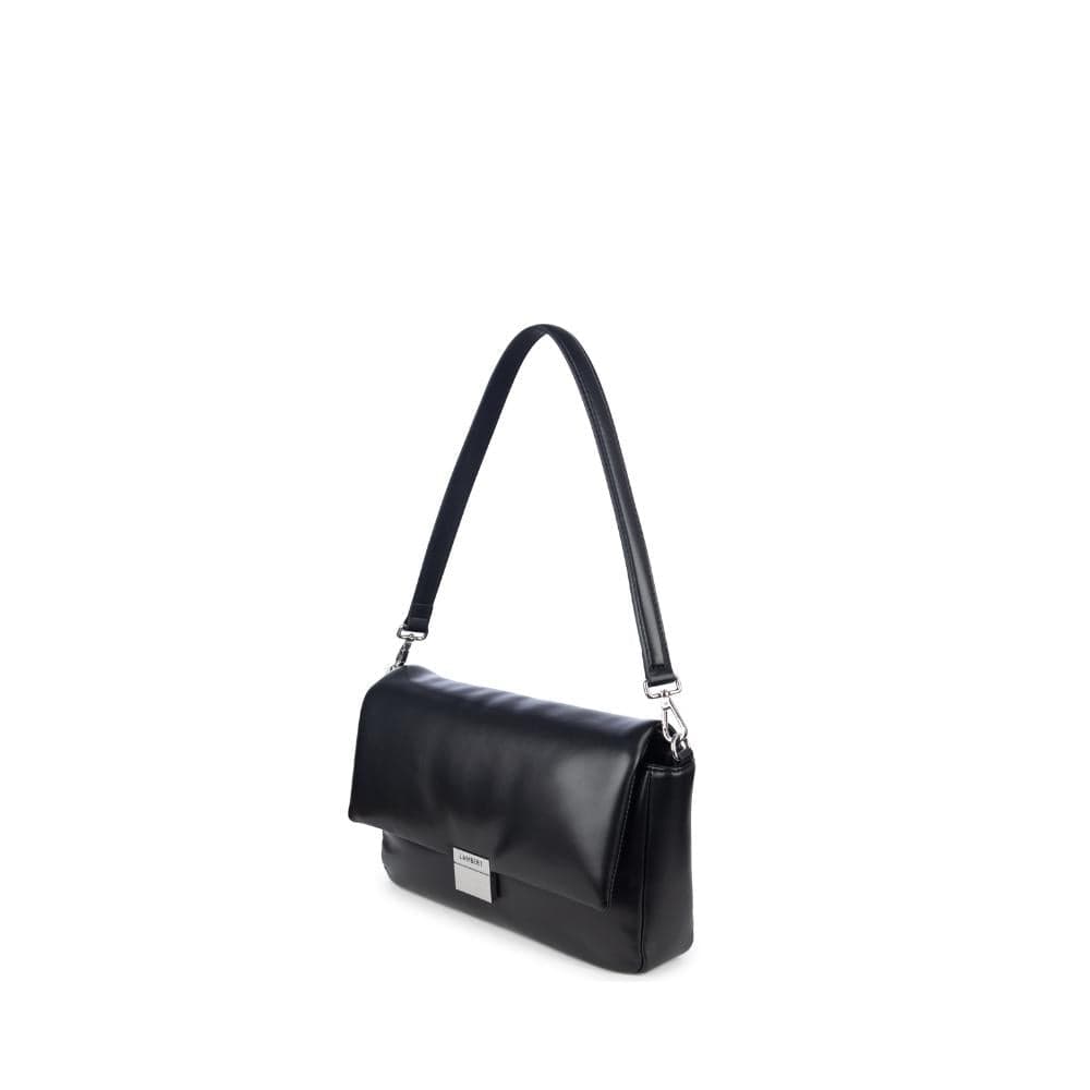 The Mallow - 2-in-1 Black Vegan Leather Handbag