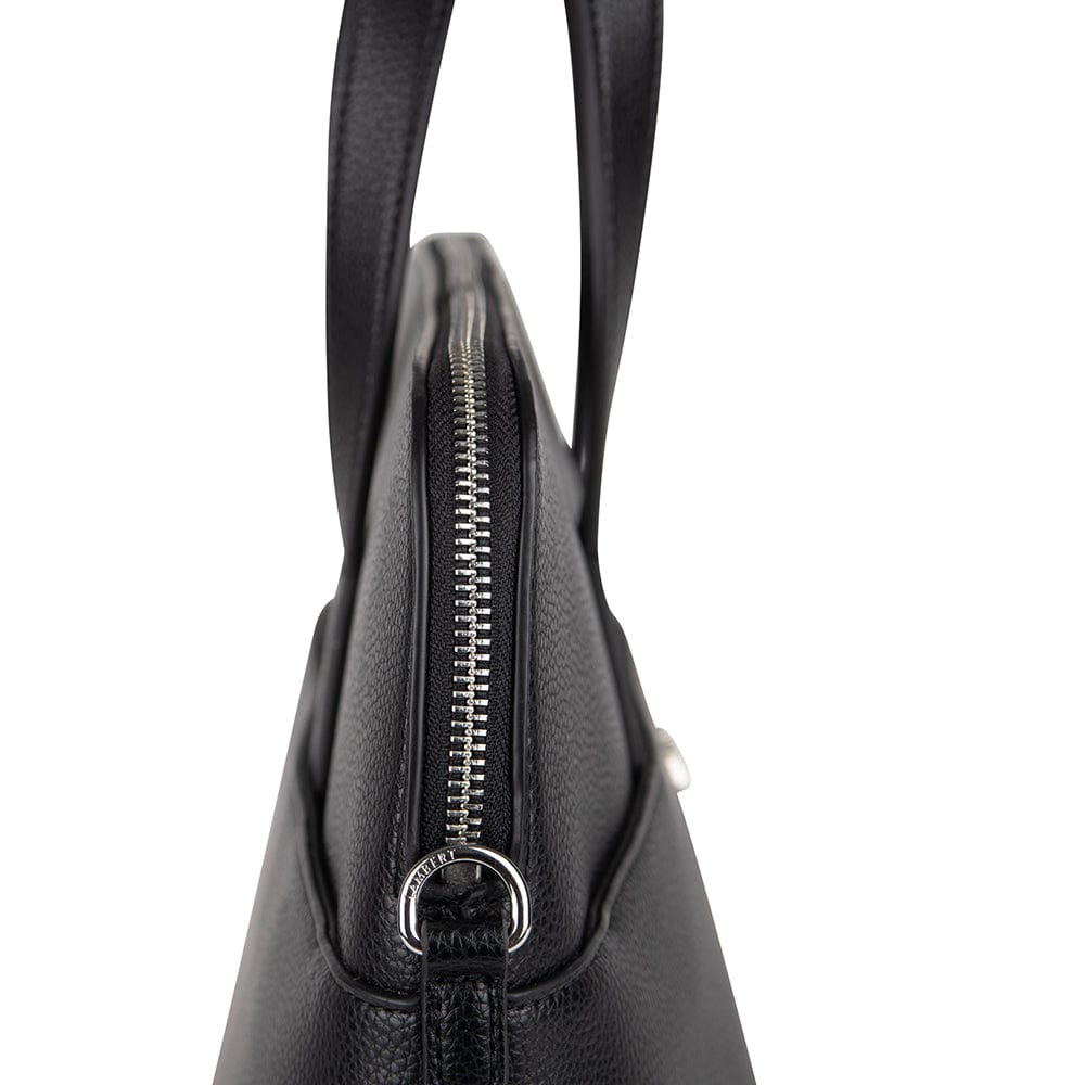 The Malorie - 2-in-1 Black Vegan Leather Briefcase – Lambert