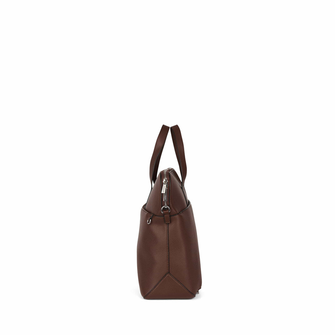 Le Malorie - Mallette 2-en-1 en cuir vegan chocolate