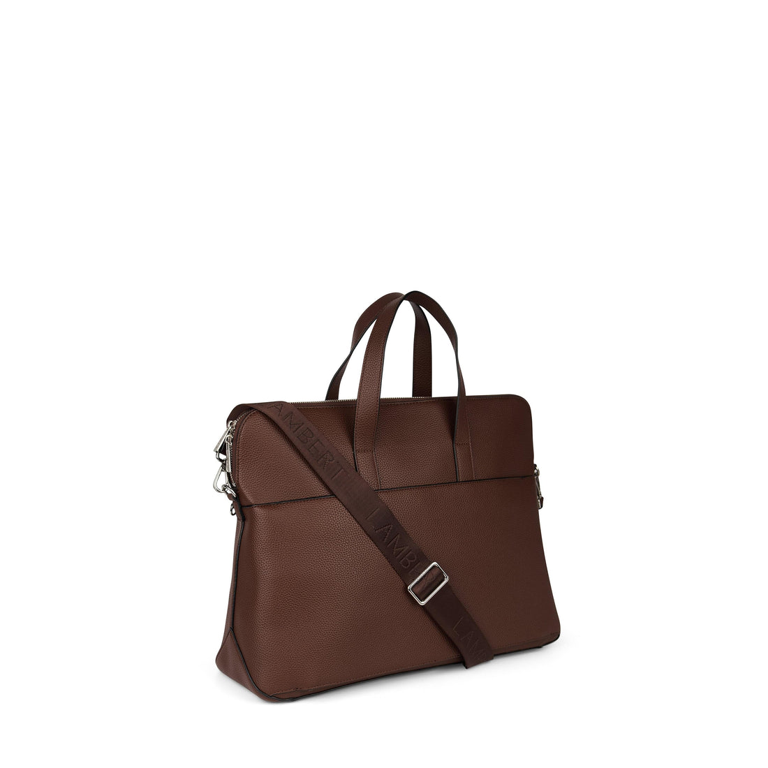 Le Malorie - Mallette 2-en-1 en cuir vegan chocolate