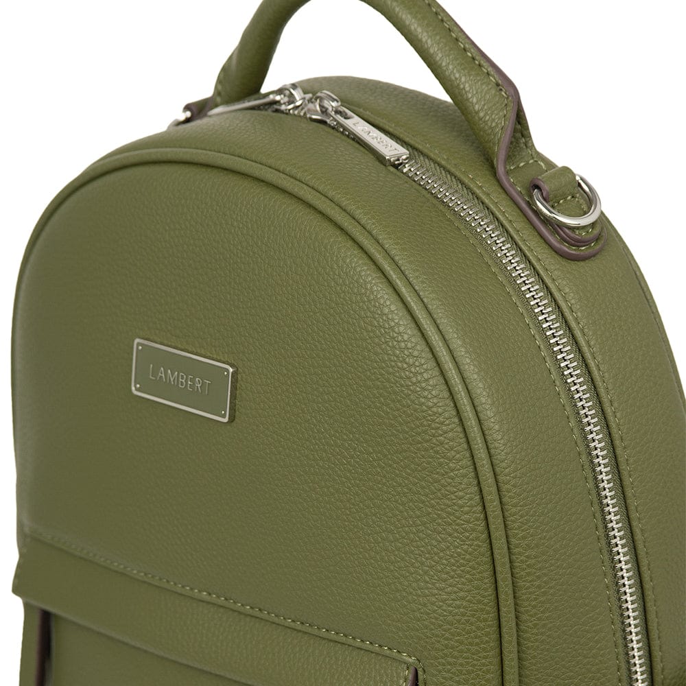 The Maude - Olive Vegan Leather 3-In-1 Backpack
