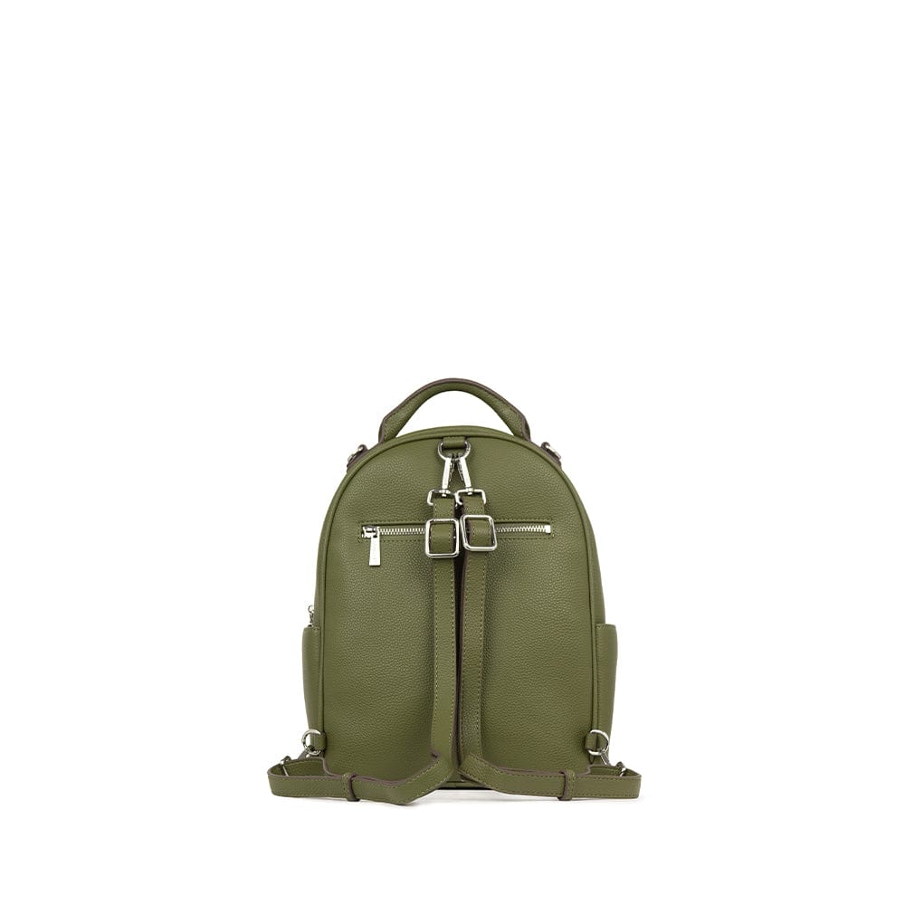 The Maude - Olive Vegan Leather 3-In-1 Backpack