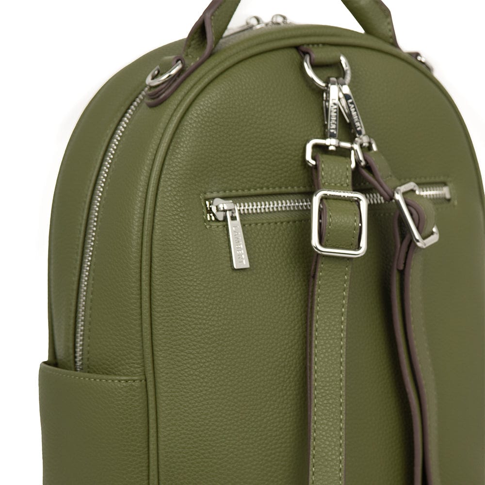 The Maude - Olive Vegan Leather 3-In-1 Backpack