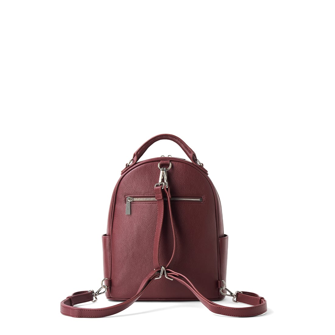 Le Maude - Sac à dos en cuir vegan cassis