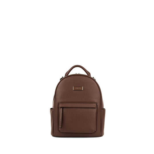 The Maude – 3-in-1 Vegan Leather Backpack in Chocolate