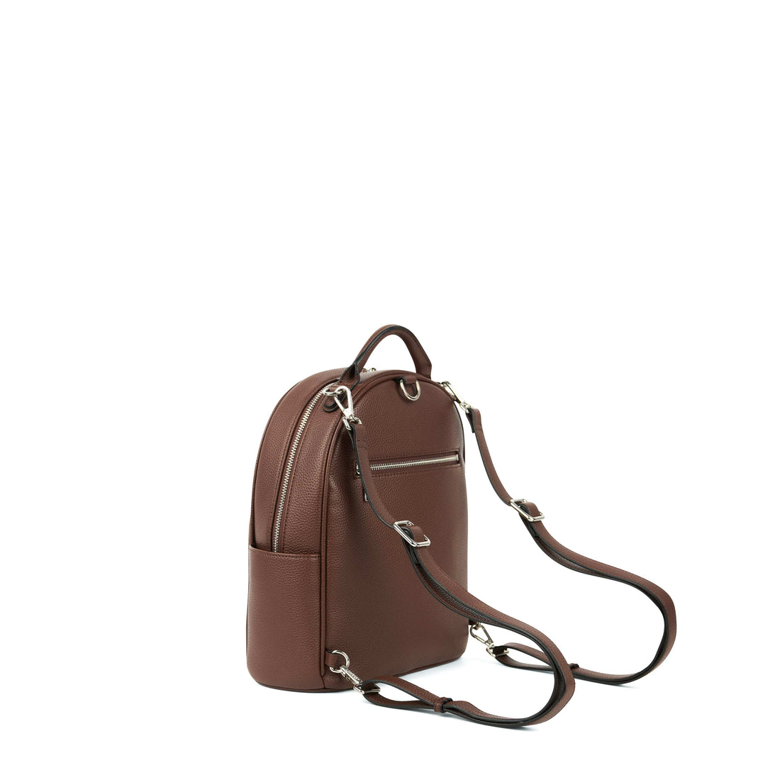 Le Maude - Sac à dos 3-en-1 en cuir vegan chocolate