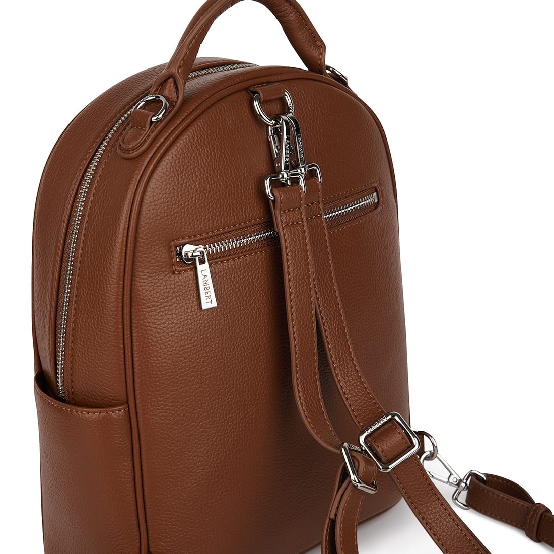 Le Maude - Sac à dos 3-en-1 en cuir vegan hazelnut